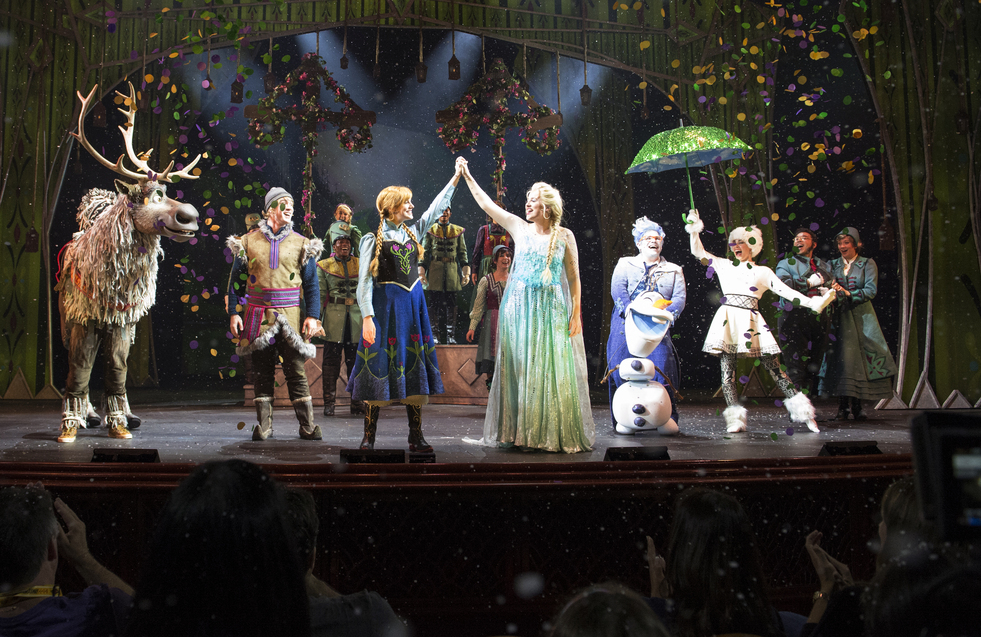 Le spectacle Frozen, a Musical Spectacular à bord du Disney Wonder